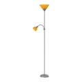Rabalux - Gulvlampe 1xE27/100W+E14/25W grå/orange