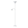 Rabalux - gulvlampe 1xE27/100W+E14/25W hvid