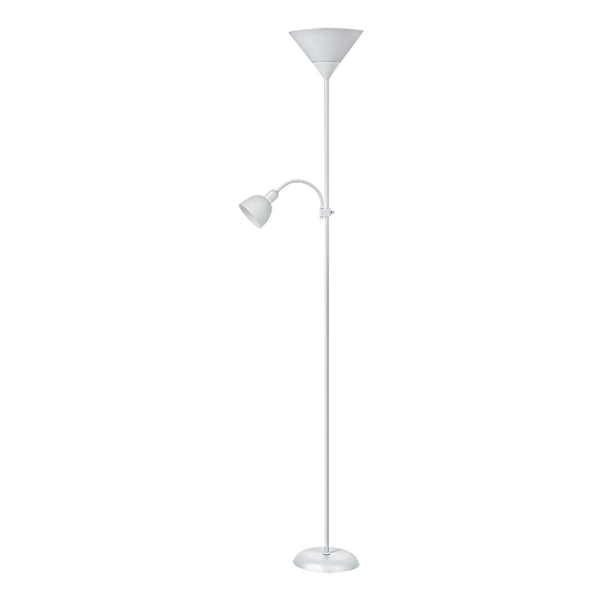 Rabalux - gulvlampe 1xE27/100W+E14/25W hvid