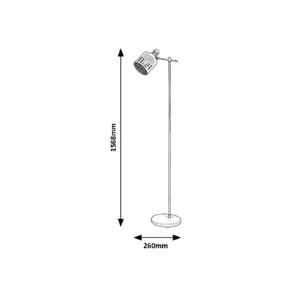 Rabalux - Gulvlampe 1xE27/9W/230V