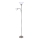 Rabalux - Gulvlampe ACTION 1xE27/100W/230V + 1xE14/25W mat krom/hvid