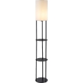 Rabalux - Gulvlampe med hylder 1xE27/40W/230V sort