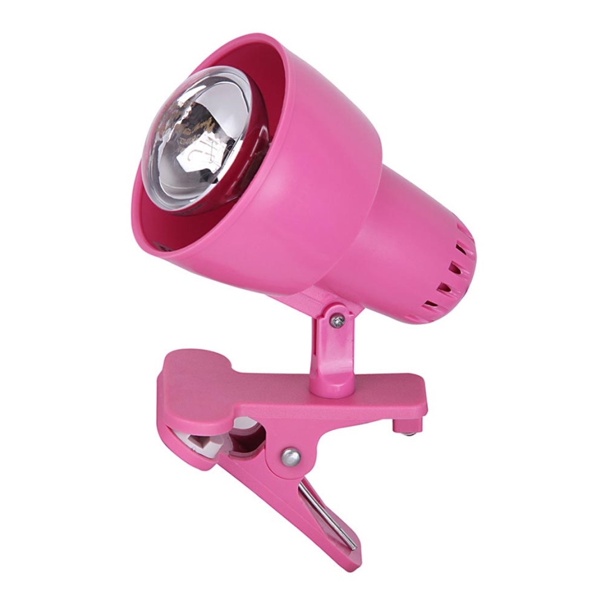 Rabalux - Lampe med klemme 1xE14/40W/230V pink