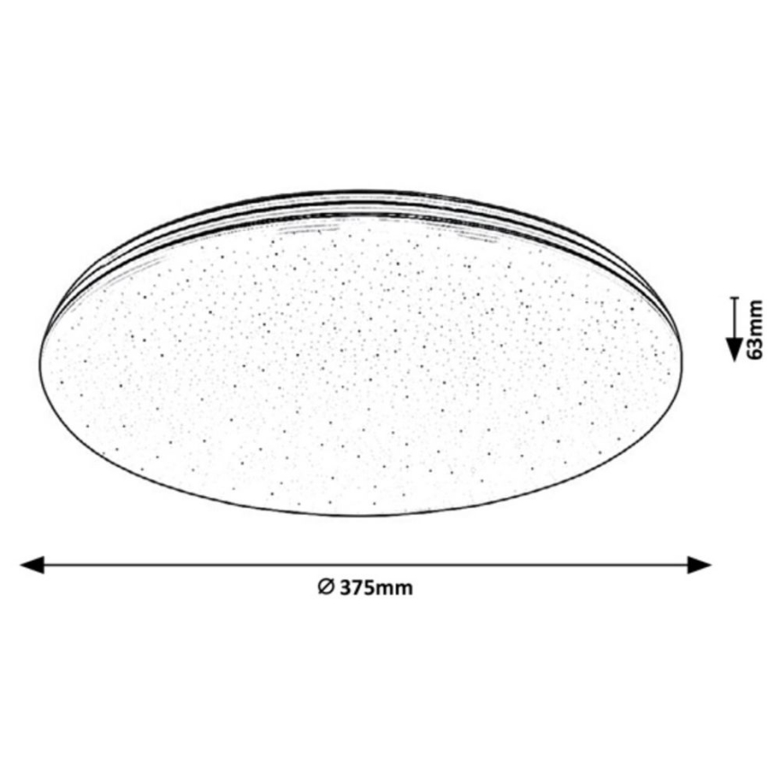 Rabalux - LED badeværelsesloftlampe LED/30W/230V IP44 Ø 37,5 cm