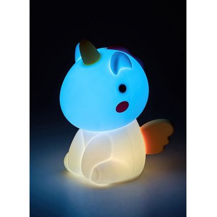 Rabalux - LED børnelampe m. RGB-farver og touch-funktion dæmpbar og genopladelig LED/0,45W/5V