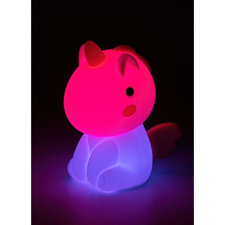 Rabalux - LED børnelampe m. RGB-farver og touch-funktion dæmpbar og genopladelig LED/0,45W/5V