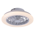 Rabalux - LED Dæmpbar loftlampe med ventilator LED/24W/230V 3000-6500K + fjernbetjening