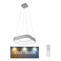 Rabalux - LED Dæmpbar loftlampe på kabel LED/28W/230V firkantet 3000-6000K + fjernbetjening