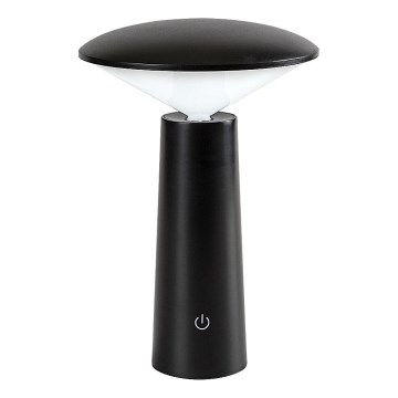 Rabalux - LED Genopladelig bordlampe m. touch-funktion dæmpbar POLPERRO LED/3W/3,7V 1200mAh sort