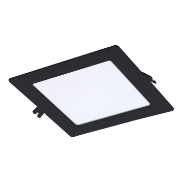 Rabalux - LED indbygningslampe LED/12W/230V 17x17 cm sort