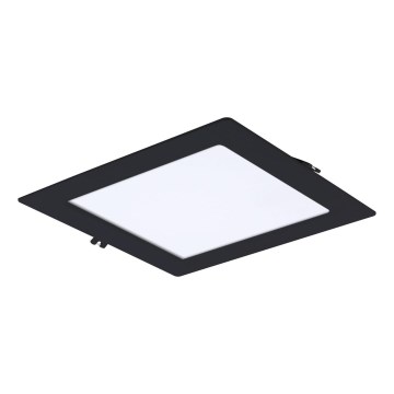 Rabalux - LED indbygningslampe LED/18W/230V 22x22 cm sort