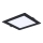 Rabalux - LED indbygningslampe LED/18W/230V 22x22 cm sort