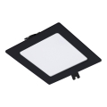 Rabalux - LED indbygningslampe LED/6W/230V 12x12 cm sort