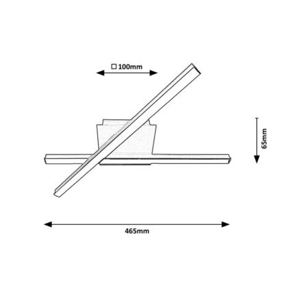 Rabalux - LED loftlampe 2xLED/14W/230V