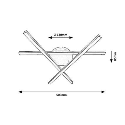 Rabalux - LED loftlampe 3xLED/25W/230V