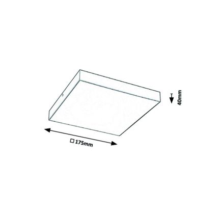 Rabalux - LED loftlampe dæmpbar LED/18W/230V 3000-6000K IP44 sort