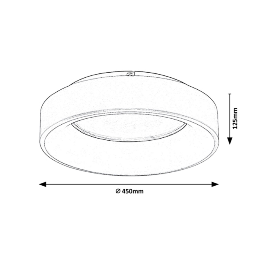 Rabalux - LED loftlampe dæmpbar LED/24W/230V rund 3000-6000K + fjernbetjening