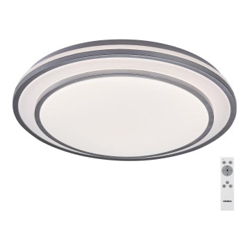 Rabalux - LED loftlampe dæmpbar LED/40W/230V 3000-6500K sølvfarvet + fjernbetjening