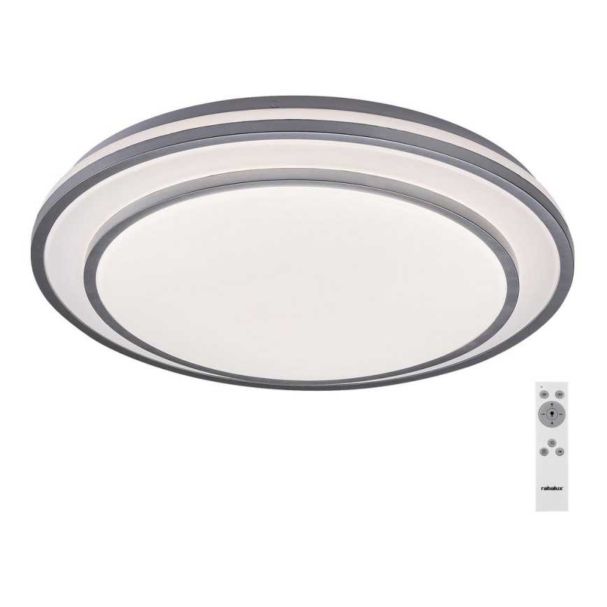 Rabalux - LED loftlampe dæmpbar LED/40W/230V 3000-6500K sølvfarvet + fjernbetjening