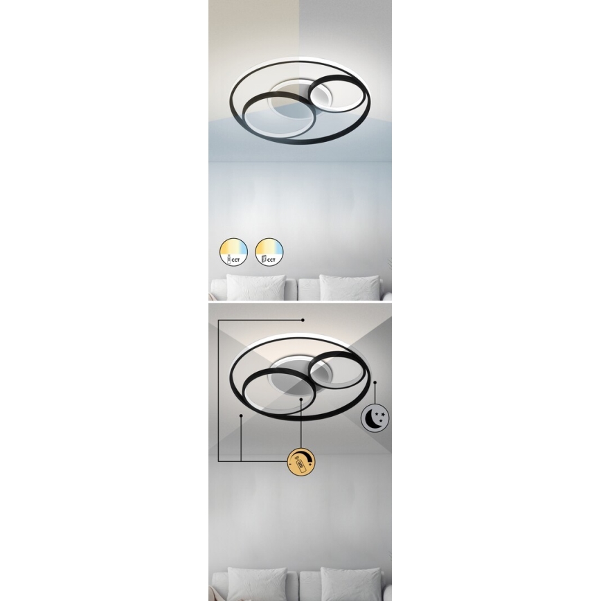 Rabalux - LED loftlampe dæmpbar LED/50W/230V 3000-6000K + fjernbetjening