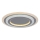 Rabalux - LED loftlampe dæmpbar LED/56W/230V 3000/4000/6000K mat krom + fjernbetjening