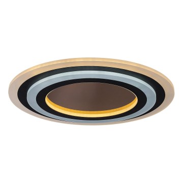 Rabalux - LED loftlampe dæmpbar LED/56W/230V 3000/4000/6000K mat krom/sort + fjernbetjening