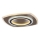 Rabalux - LED loftlampe dæmpbar LED/60W/230V 3000/4000/6000K mat krom/sort + fjernbetjening