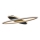 Rabalux - LED loftlampe dæmpbar LED/70W/230V 3000/4000/6000K sort + fjernbetjening