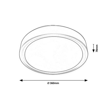 Rabalux - LED loftlampe dæmpbar RGB-farver med sensor LED/28W/230V 2700-5000K + fjernbetjening