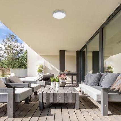 Rabalux - LED loftlampe LED/24W/230V 2800-6000K IP44 hvid Ø 30 cm