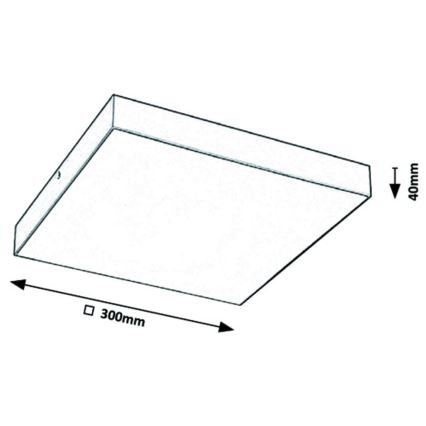 Rabalux - LED loftlampe LED/24W/230V 3000-6000K IP44 hvid