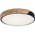Rabalux - LED loftlampe LED/24W/230V 4000K sort/egetræ Ø 41 cm