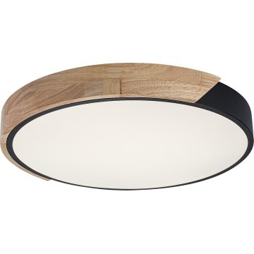 Rabalux - LED loftlampe LED/24W/230V 4000K sort/egetræ Ø 41 cm