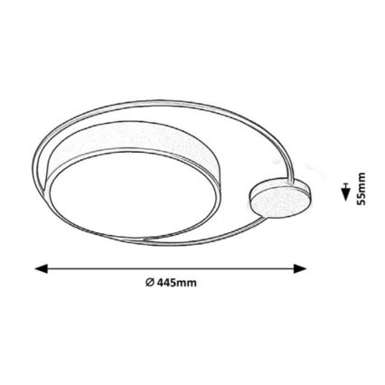 Rabalux - LED loftlampe LED/28W/230V