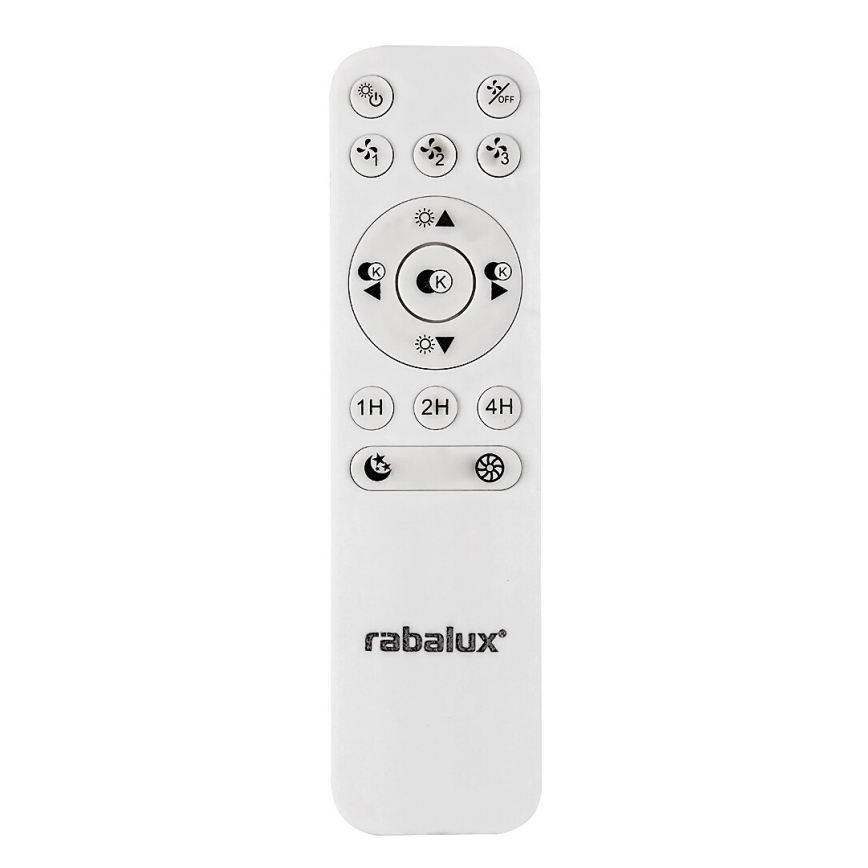 Rabalux - LED loftlampe med ventilator dæmpbar LED/40W/230V + fjernbetjening 3000-6500K
