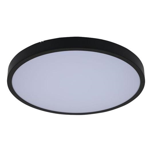Rabalux - LED loftlampe til badeværelse dæmpbar LED/24W/230V 3000-6000K IP44 diameter 35,5 cm sort + fjernbetjening