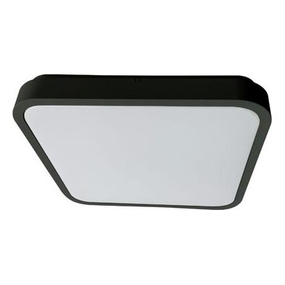 Rabalux - LED loftlampe til badeværelse dæmpbar LED/36W/230V 3000-6000K IP44 42x42 cm sort + fjernbetjening