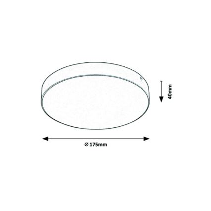 Rabalux - LED loftlampe til badeværelse LED/18W/230V 3000-6000K IP44 hvid