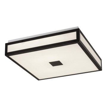 Rabalux - LED loftlampe til badeværelse LED/18W/230V IP44 sort 30x30 cm