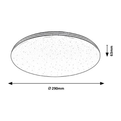 Rabalux - LED loftlampe til badeværelse LED/20W/230V IP44