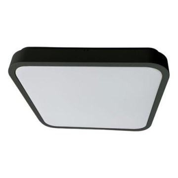 Rabalux - LED loftlampe til badeværelse LED/24W/230V 3000/4000/6000K IP44 29x29 cm sort