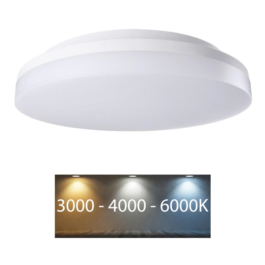 Rabalux - LED loftlampe til badeværelse LED/24W/230V IP54 3000K/4000K/6000K