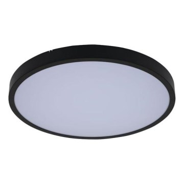 Rabalux - LED loftlampe til badeværelse m. RGB-farver dæmpbar LED/36W/230V 3000-6000K Wi-Fi Tuya IP44 diameter 42 cm sort + fjernbetjening