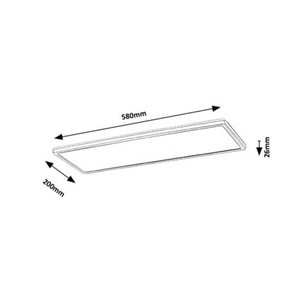 Rabalux - LED panel overflademonteret LED/22W/230V