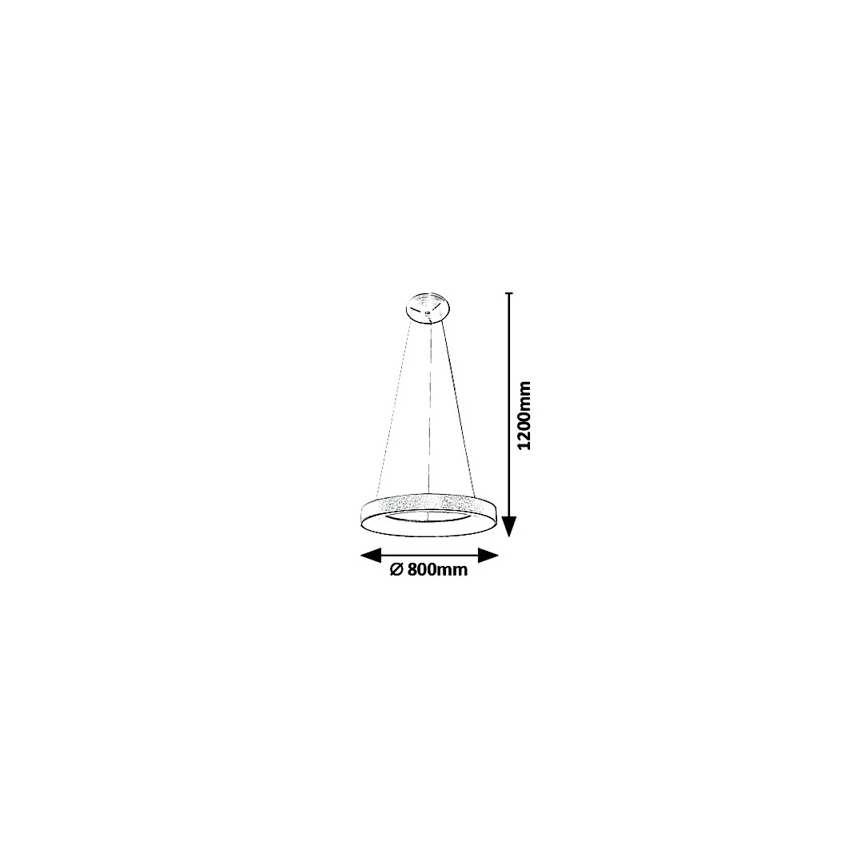Rabalux - LED pendel CARMELLA LED/80W/230V