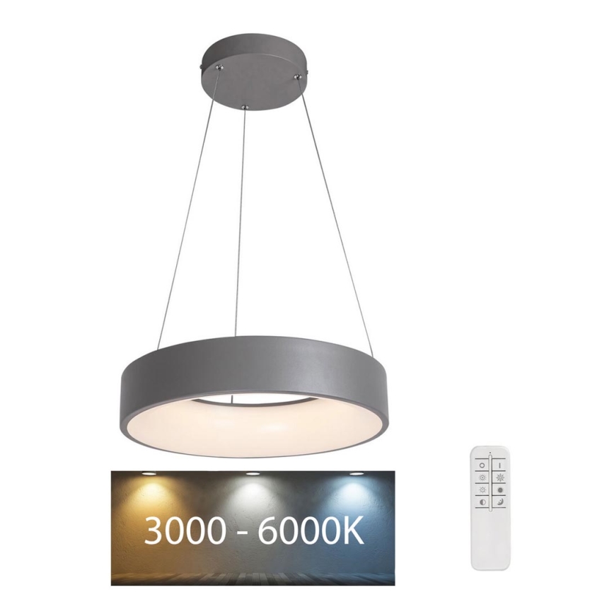 Rabalux - LED pendel dæmpbar LED/24W/230V rund 3000-6000K + fjernbetjening