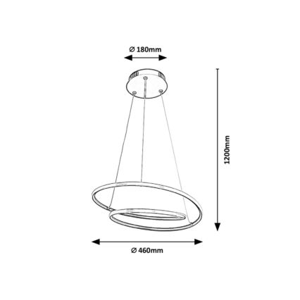 Rabalux - LED pendel LED/40W/230V