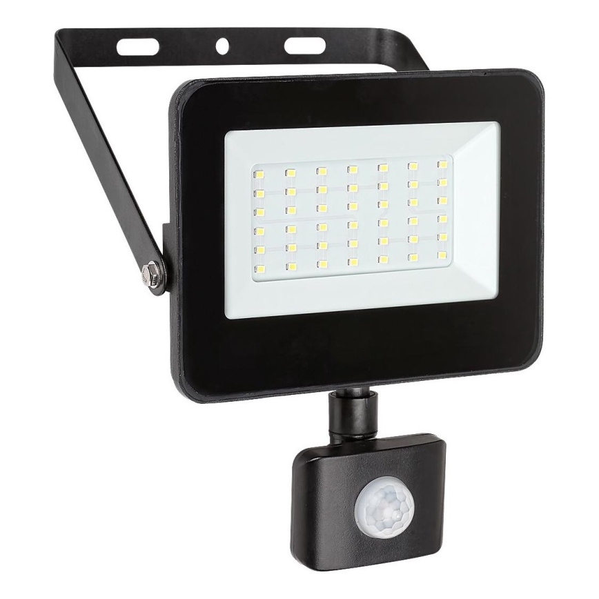 Rabalux - LED projektør med sensor LED/30W/230V 4000K IP44 sort