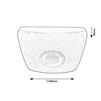 Rabalux - LED RGB Dæmpbar loftlampe med højttaler LED/18W/230V 3000-6000K Bluetooth + fjernbetjening