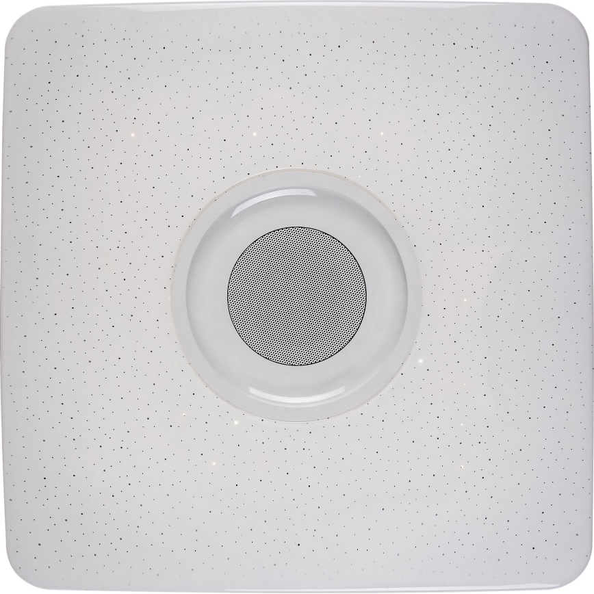 Rabalux - LED RGB dæmpbar loftlampe med indbygget højttaler LED/18W/230V 3000-6000K Bluetooth + fjernbetjening 36,5x36,5 cm